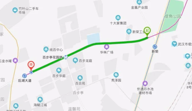 武汉地铁线3号线在后湖大道哪里有站点地图（武汉后湖银泰御华园最近地铁站）