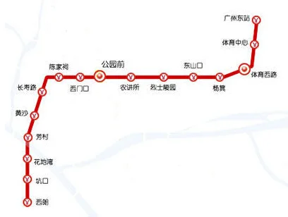 广州地铁路线查询(广州1号线地铁路线图)3