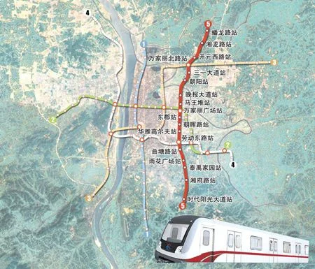 长沙地铁总规划图（长沙地铁5线线路图规划）4