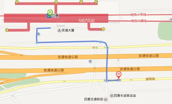 北京地铁桥湾站到通州地铁线路（四惠东地铁站哪个出口是往通州方向）