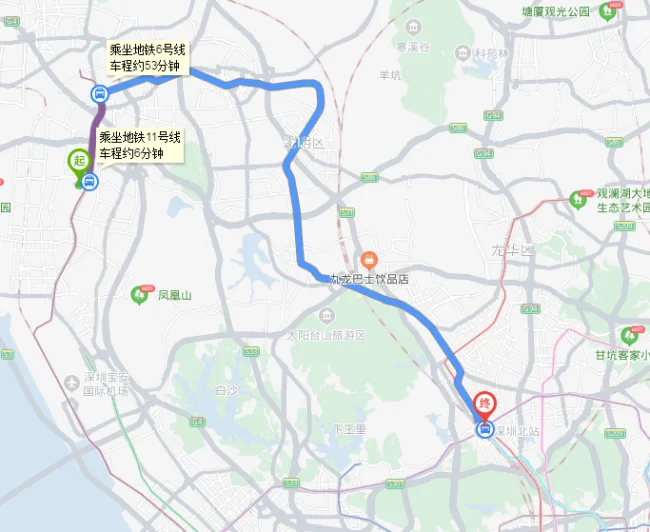 从深圳北站到沙井地铁要多久票价首末车(沙井到深圳北的地铁)