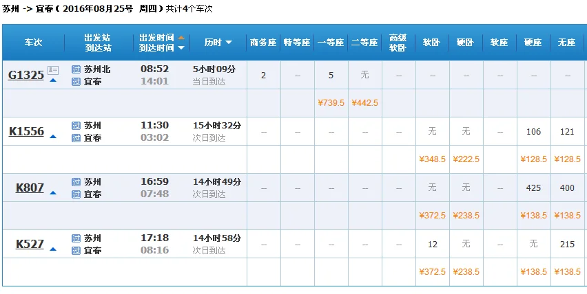苏州站有火车也有高铁吗（宜春到苏州高铁）