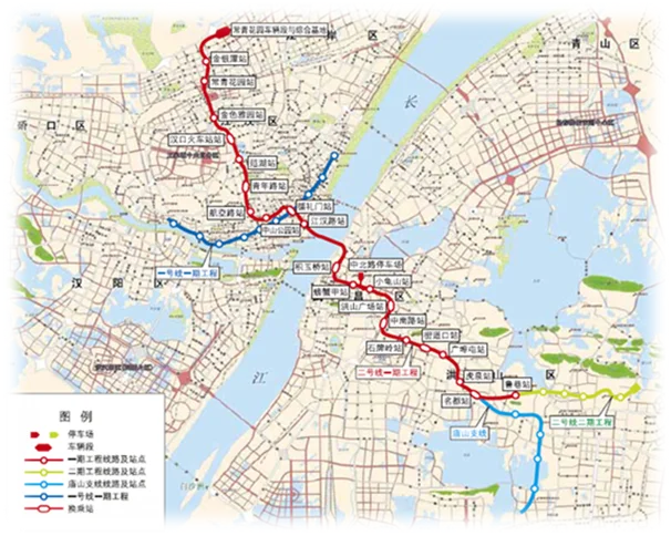武汉轨道交通8号线的一期工程概况（武汉轨道交通第一期规划）3