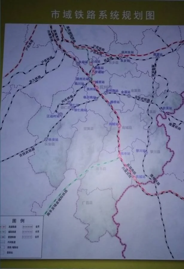 高铁抚州站和抚州东站的区别是什么(抚州铁路图)2