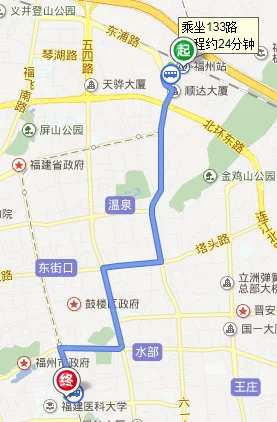 请教大家福州茶亭公交车站离茶亭地铁站远吗（茶亭地铁出口到福州附属第一医院）