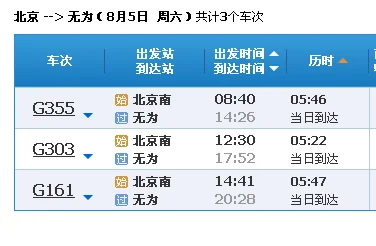 北京 无为高铁线路（无为到北京高铁时刻表）2