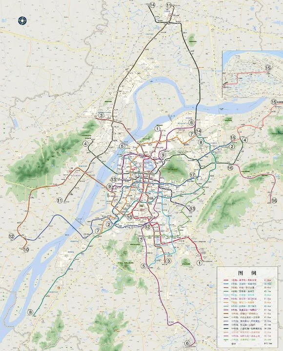 南京地铁路线起止时间（南京15地铁线路图）2
