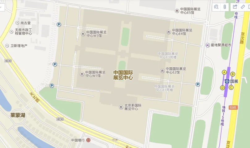 地铁15号线顺义站地铁出口分布位置（顺义地铁站C出口）
