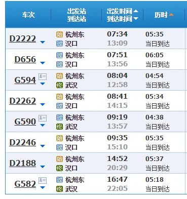 武汉火车站时刻表(武汉高铁时刻表)
