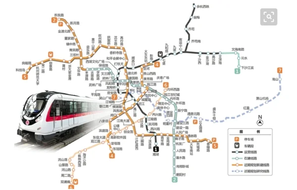 杭州地铁2号途径那几个站（杭州东宁路地铁几号线）1