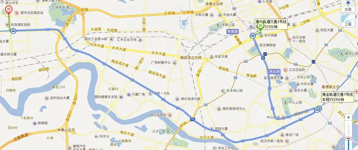 武汉高铁站坐地铁到东吴大道怎么走（武汉地铁汉口火车站到东吴大道）1