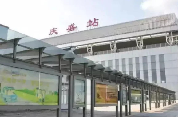 广州地铁的地铁线路（广州地铁庆盛站5月）