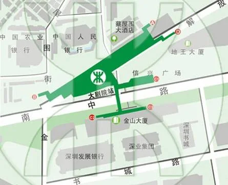 深圳地铁大剧院站的出入口(深圳大剧院地铁口)3