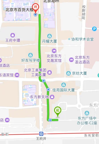 去王府井的所有地铁路线（武汉站到王府井百货地铁）
