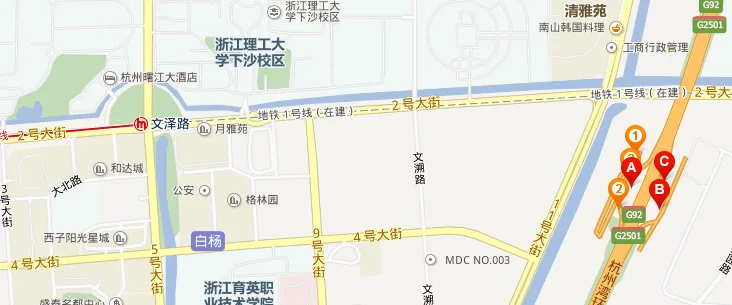 杭州下沙地铁站有哪些站点(杭州下沙服务区到地铁站)2