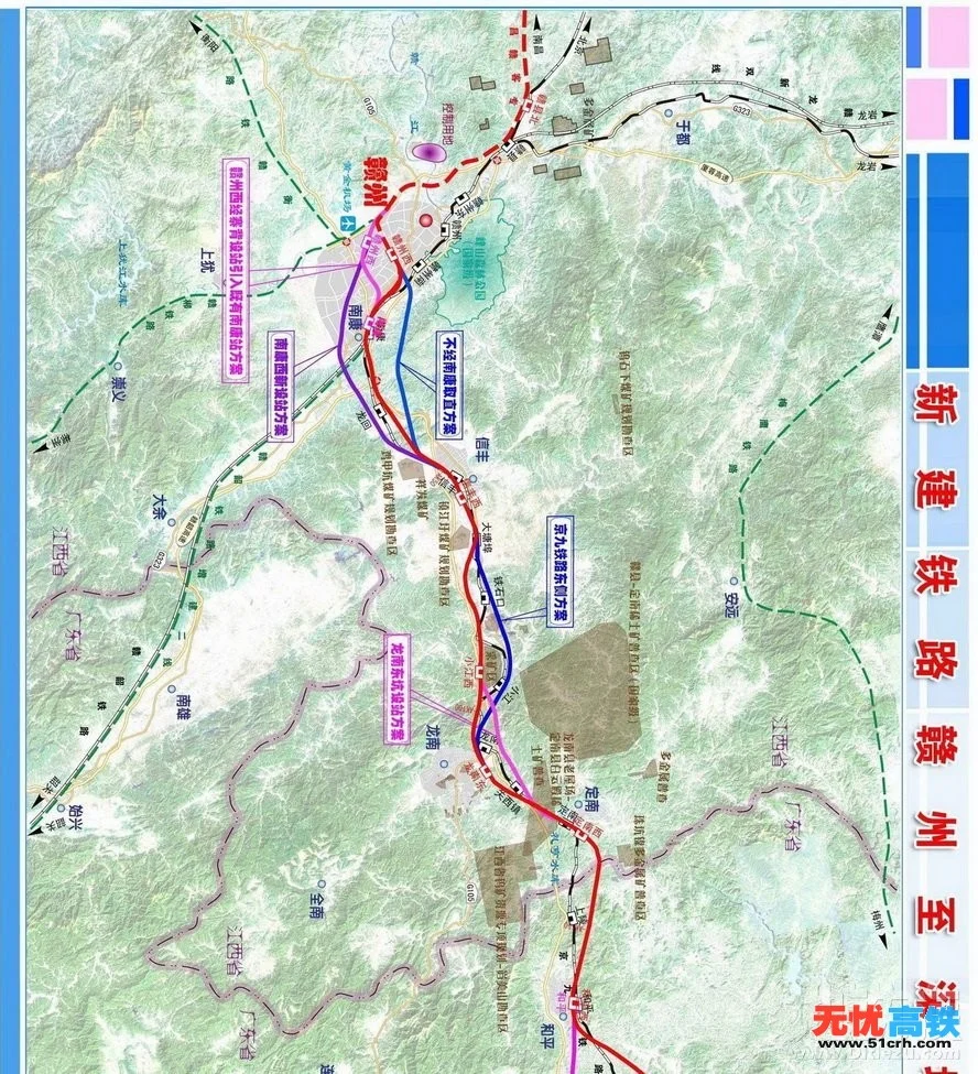 赣深高铁会经过赣州那些地方（赣深高铁路线图）2