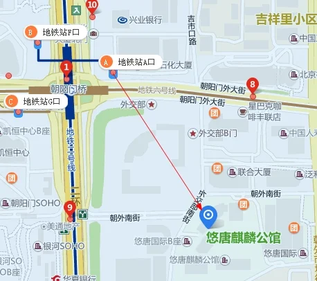 悠唐国际中心地铁几号线到那个口出来（悠唐附近地铁站）