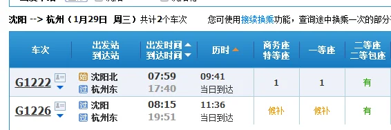 现在有沈阳开往杭的高铁吗（沈阳杭州高铁）2