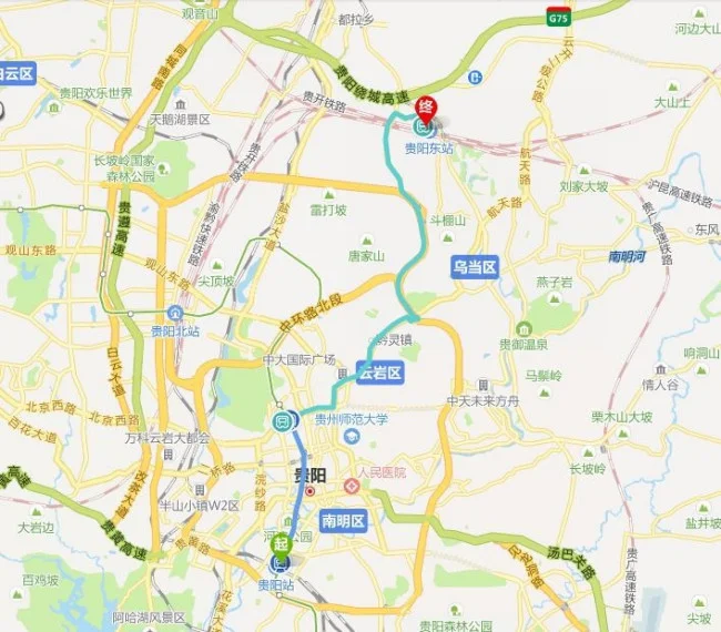 贵阳东站可以坐地铁到贵阳站吗(贵阳站到贵阳东站地铁多长时间)3