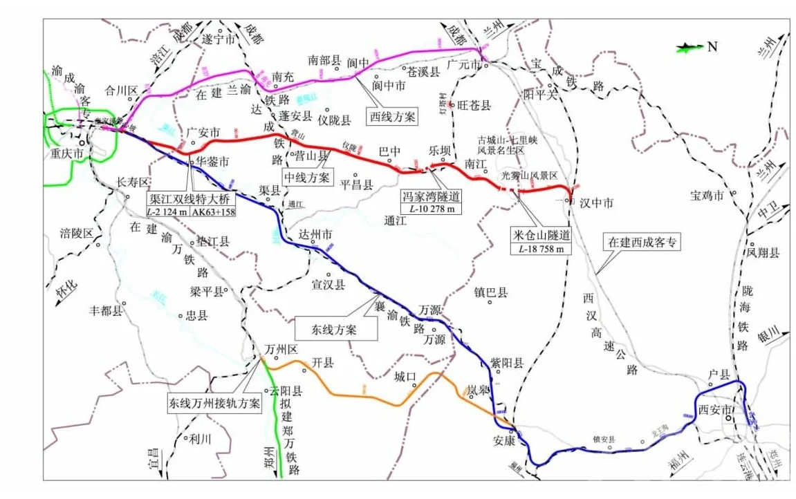 西渝高铁经过哪些地区(重西高铁)2