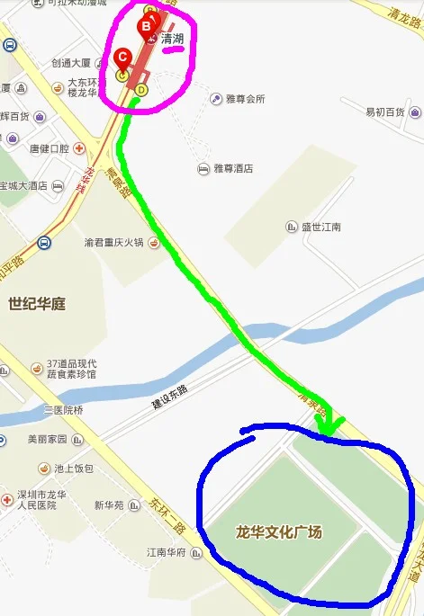 龙华地铁站到布吉地铁站(深圳东站)怎么坐(布吉到龙华的地铁站)1