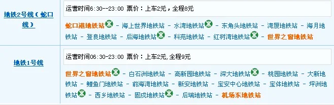 深圳宝安机场到蛇口线的海上世界坐地铁怎么走（海上世界到深圳机场地铁多久）