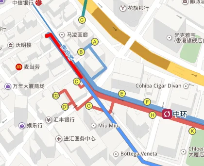 香港金紫荆广场搭什么地铁可以去（中环地铁站到金紫荆广场）1