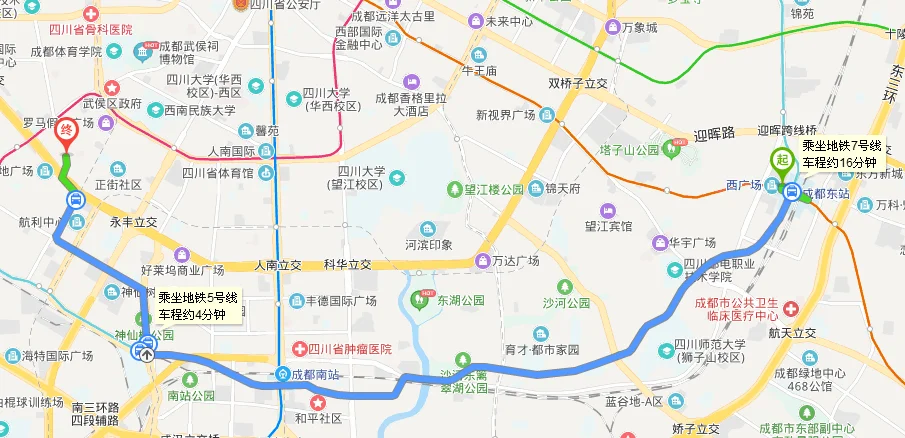 成都东站到红牌楼站怎么走（成都东坐地铁到红牌楼）