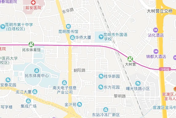 从新亚洲体育城从发到昆明高铁南站地铁要坐几号线谢谢（昆明南站到拓东体育馆地铁线路）