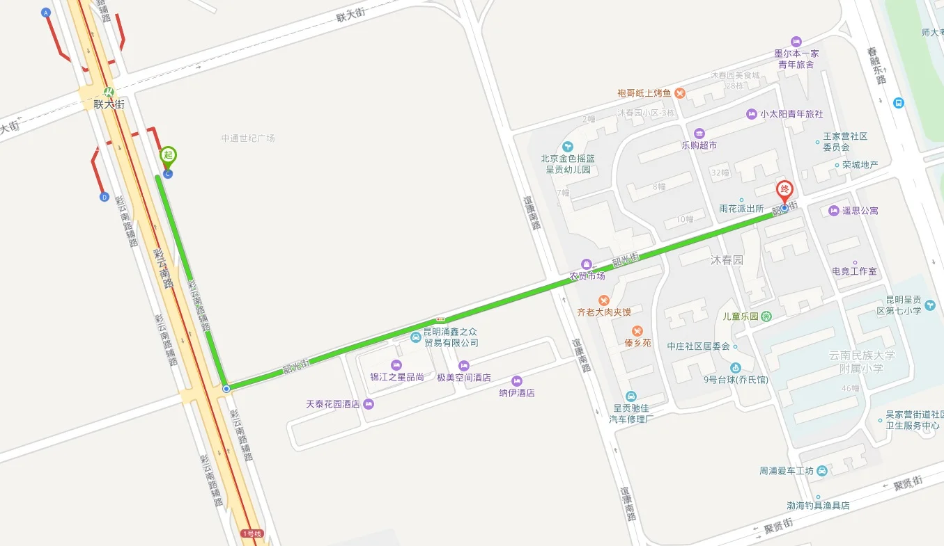 昆明现在开通的地铁有几条线路分别是通往哪里的（联大街地铁站发车时间）1