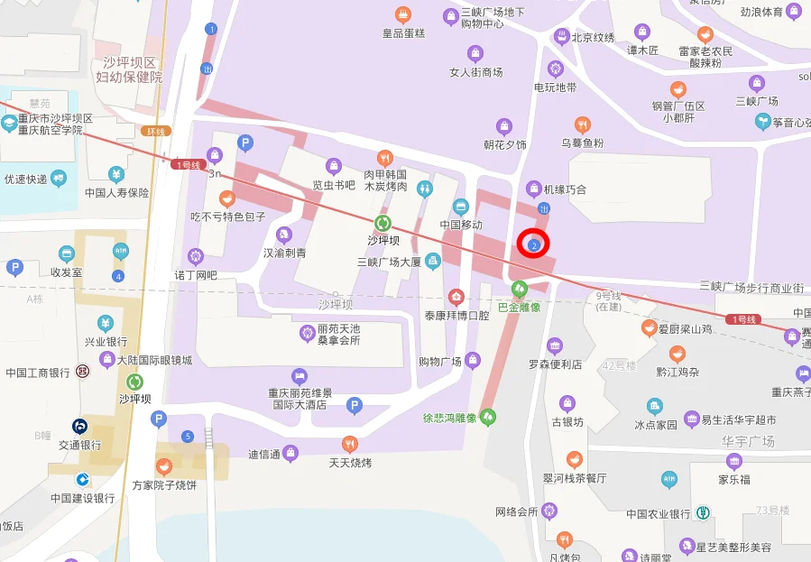 重庆沙坪坝火车站（地铁站2号出口）在哪（重百超市在北碚地铁站的几号出口）2