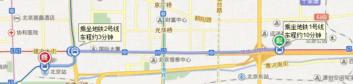 北京地铁四惠站怎么倒车到紫竹桥（从四惠到北京湾子站地铁站）