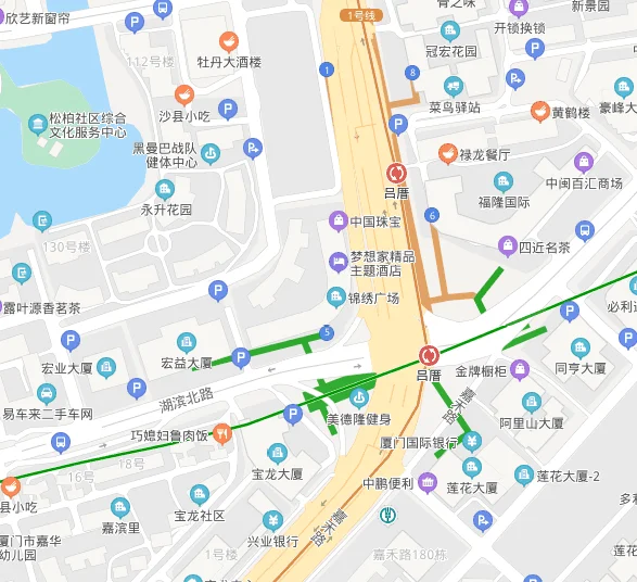 厦门地铁2号线的地铁概述(厦门地铁2号线吕厝出口图)4