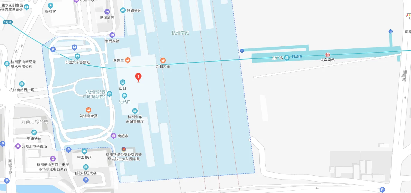 杭州南站的地铁站是什么站(杭州南有地铁吗)5