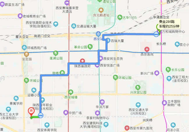 西安地铁三号线胡家庙到82中怎么走（从胡家庙做几号地铁到西安红会医院）