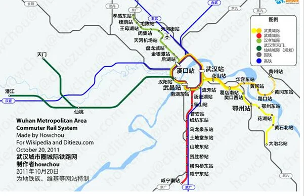 武汉在建的一条市域地铁线全线设2座换乘站何时建成(武汉市城市轨道交通近期建设规划)3