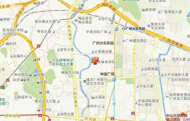 在哪个在线地图上可以查到广州地铁五号线的站点位置(珠岛花园地铁站)1