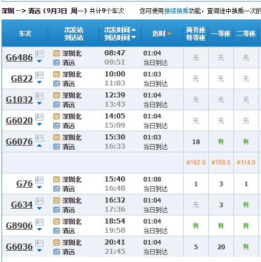 高铁站：深圳北站怎么坐车去清远（深圳北站到清远的高铁）