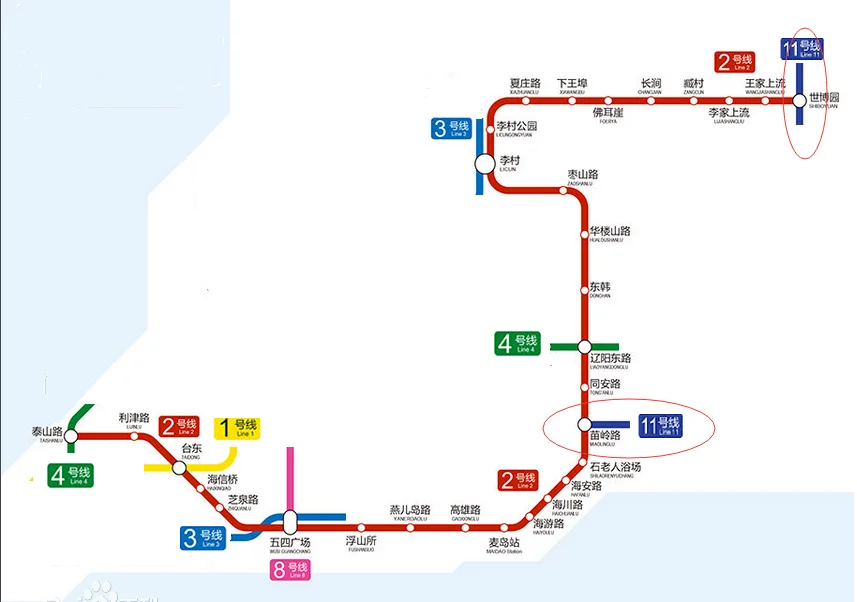 青岛地铁2号线与3号线如何换乘（青岛地铁11号2号线线路图最新版）3