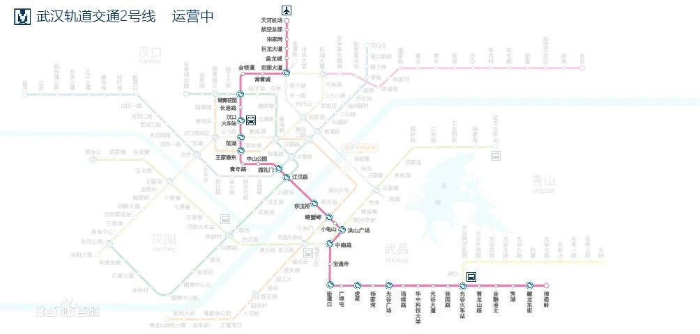 武汉地铁2号线途经哪些站点（武汉地铁佛祖岭方向）4