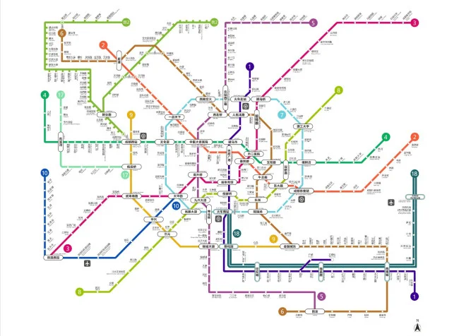 求成都地铁线路图可以放大看清每一个站点!谢谢(2020成都地铁图高清总体)3