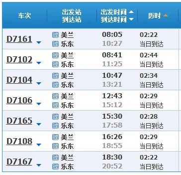 美兰机场高铁站到乐东站车次（乐东站到海口东高铁）6
