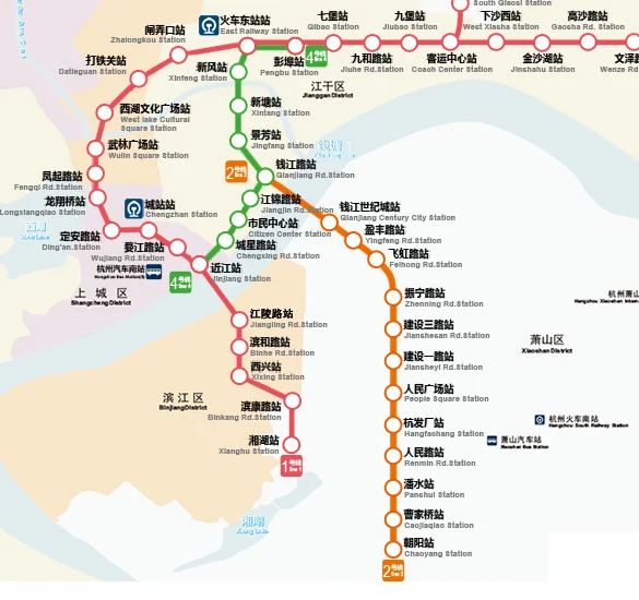 杭州火车东站地铁晚上几点停（杭州东站到潘水地铁站末班上几点）1