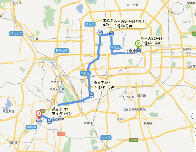 奉伯地铁站到房山长阳地铁站（15路经过长阳地铁站吗）