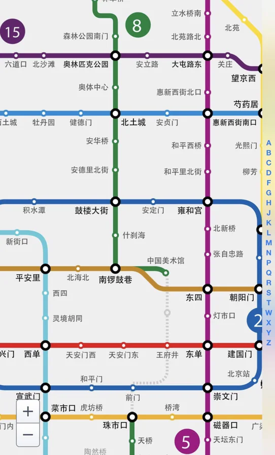 北京地铁2号线怎么换乘8号线（北京地铁8号线换乘站点）3