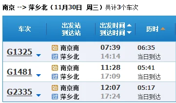 曲阜到萍乡高铁时刻表(宁波至萍乡高铁时刻表)5