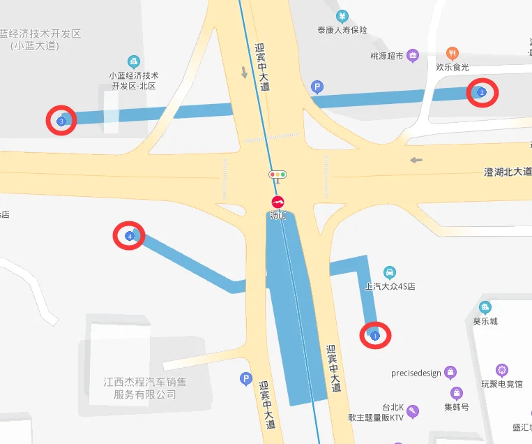 上海地铁3号线中山公园站各个出口分别通往什么路（地铁三号线狮山路站出口信息）2