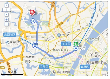 武汉地铁6号线地图（大智路到金银湖公园地铁线路图）4