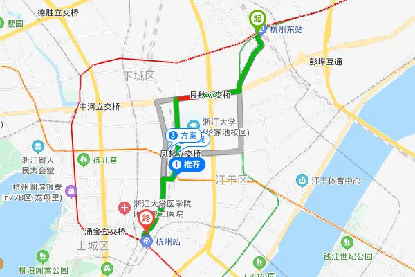 杭州东站附近有地铁站吗（杭州高铁东到地铁1号线多远）