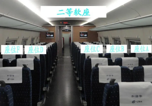 高铁座位abcd是如何排列的（高铁座席）5